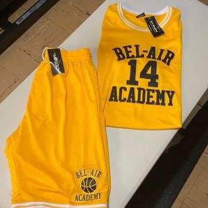 BEL-AIR ACADEMY basketball jersey and shorts